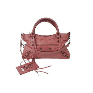 BALENCIAGA The First Handbag Hobo Shoulder Pink Leather